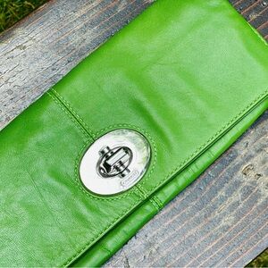 Coach LKN condition  Leather Clutch with Silver Hardware